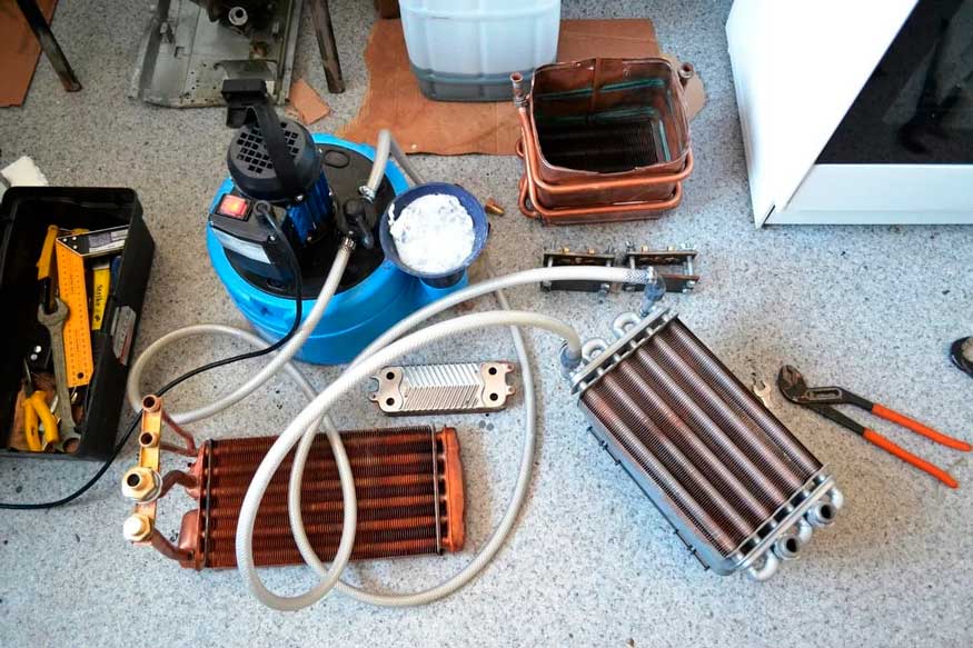 очистка от накипи теплообменника