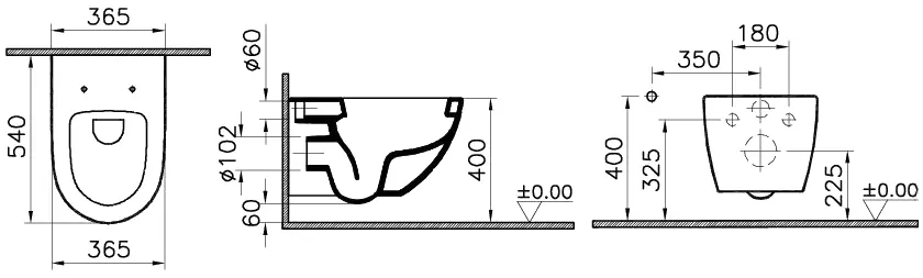 Vitra Sento с сиденьем размеры