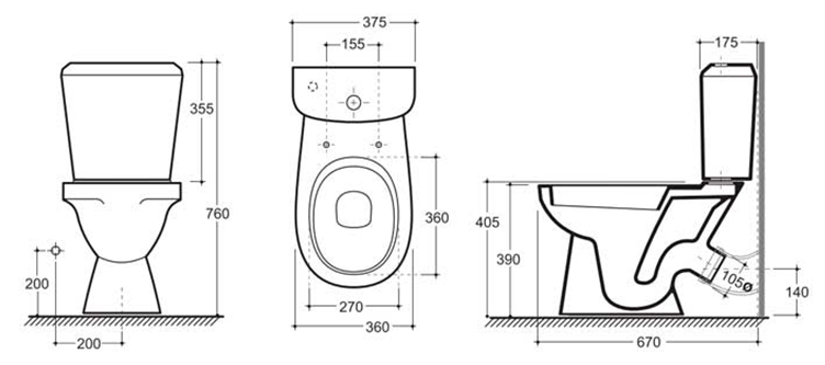 Унитаз Керамин Нео Инкоэр